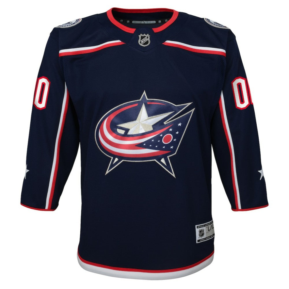 Columbus Blue Jackets - Youth Home Premier Custom Jersey Navy
