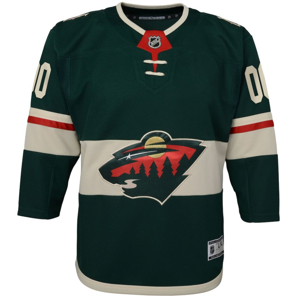 Minnesota Wild - Youth Home Premier Custom Jersey Green