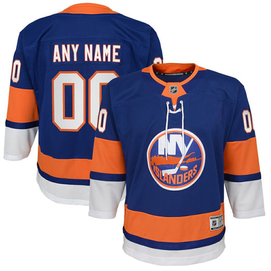 New York Islanders Youth Home Premier Custom Jersey - Blue | NHL Jerseys
