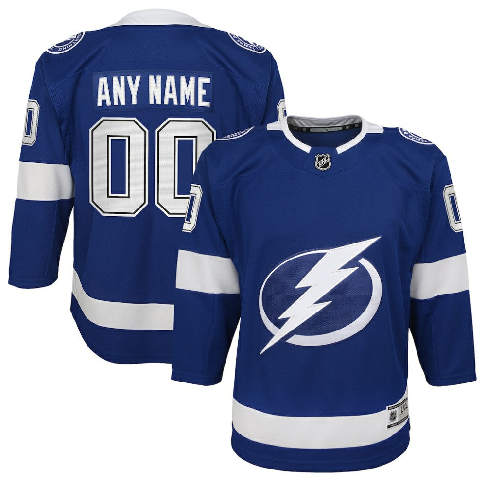 Tampa Bay Lightning - Youth Home Custom Premier Jersey Blue