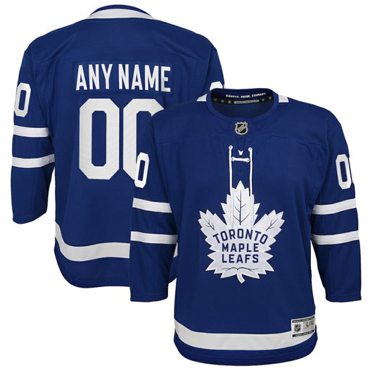 Toronto Maple Leafs Youth Home Premier Custom Jersey - Blue | NHL Jerseys