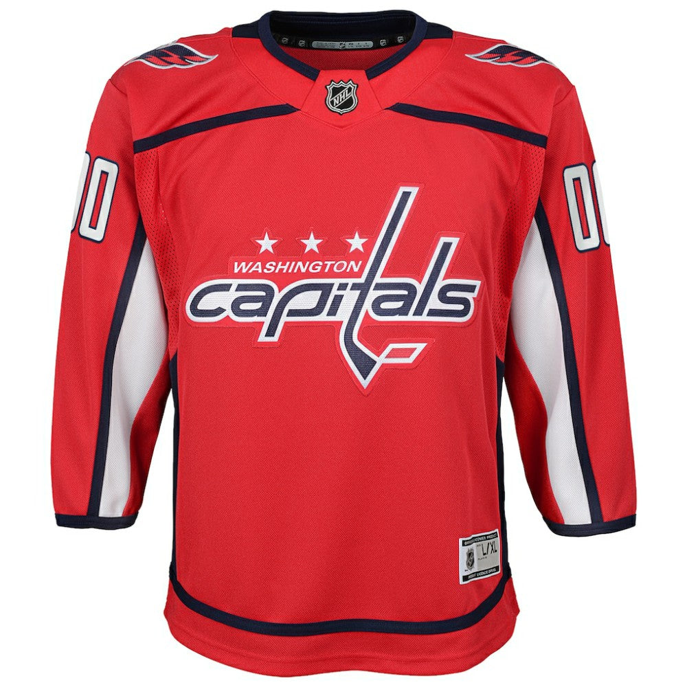 Washington Capitals Youth Home Custom Premier Jersey - Red | NHL Jerseys