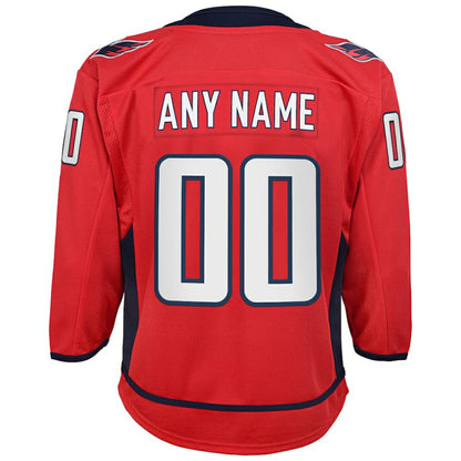 Washington Capitals Youth Home Custom Premier Jersey - Red | NHL Jerseys