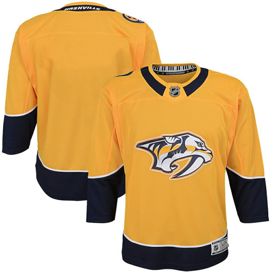 Nashville Predators Youth Home Premier Blank Jersey - Yellow | NHL Jerseys