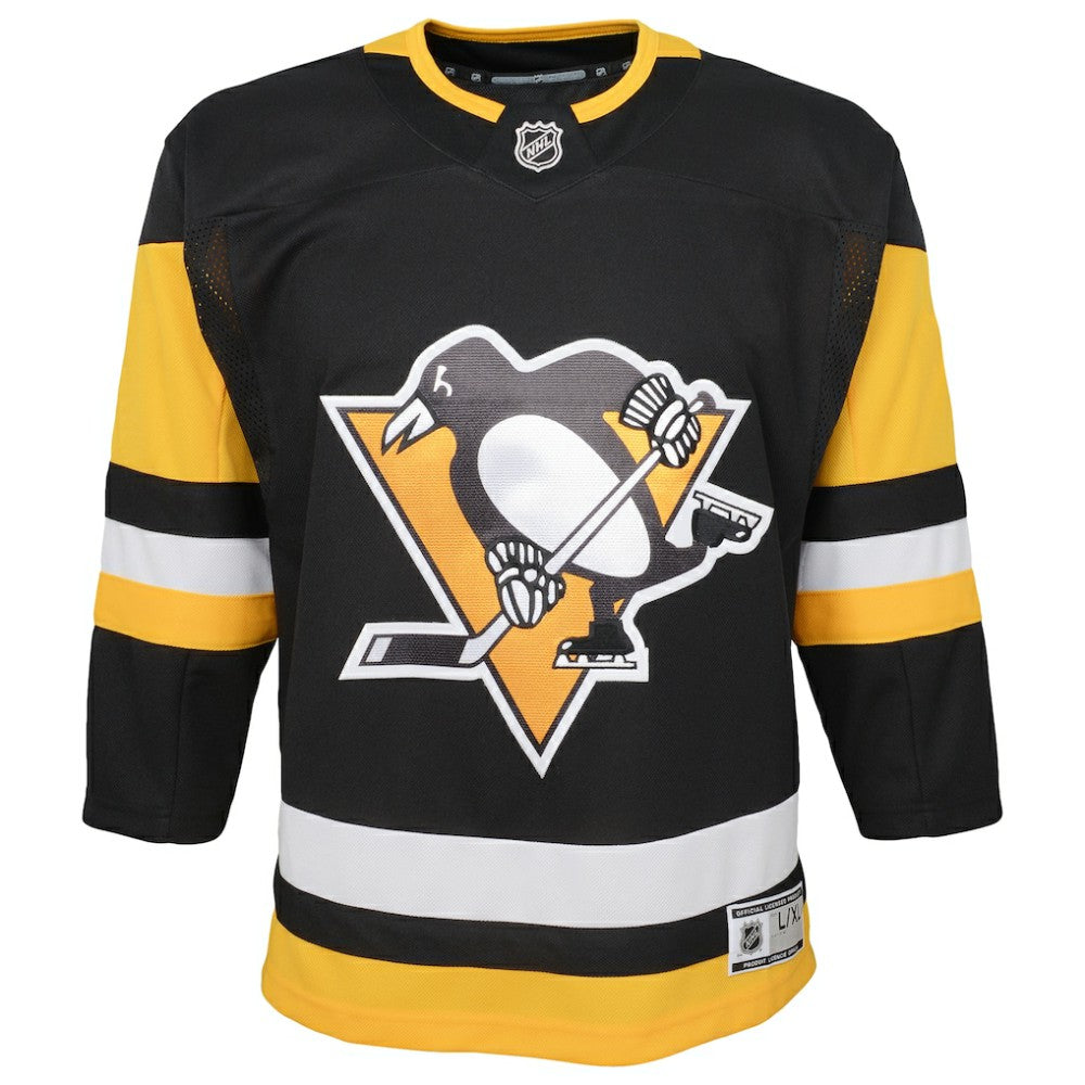 Pittsburgh Penguins Youth Home Premier Blank Jersey Black