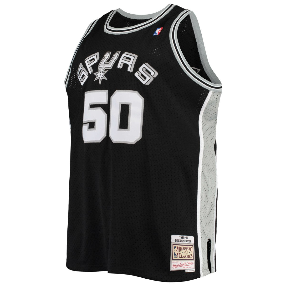 Mitchell & Ness - David Robinson San Antonio Spurs 1998/99 Big & Tall Hardwood Classics Swingman Jersey - Black