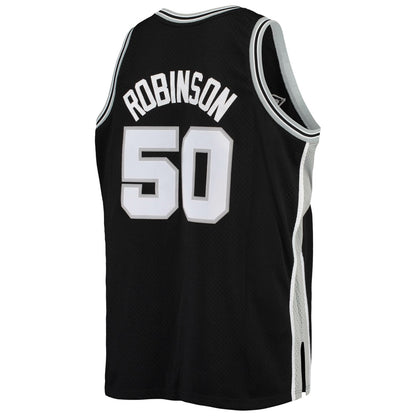 David Robinson San Antonio Spurs 1998/99 Big & Tall Hardwood Classics Swingman Jersey - Black | NBA Jerseys