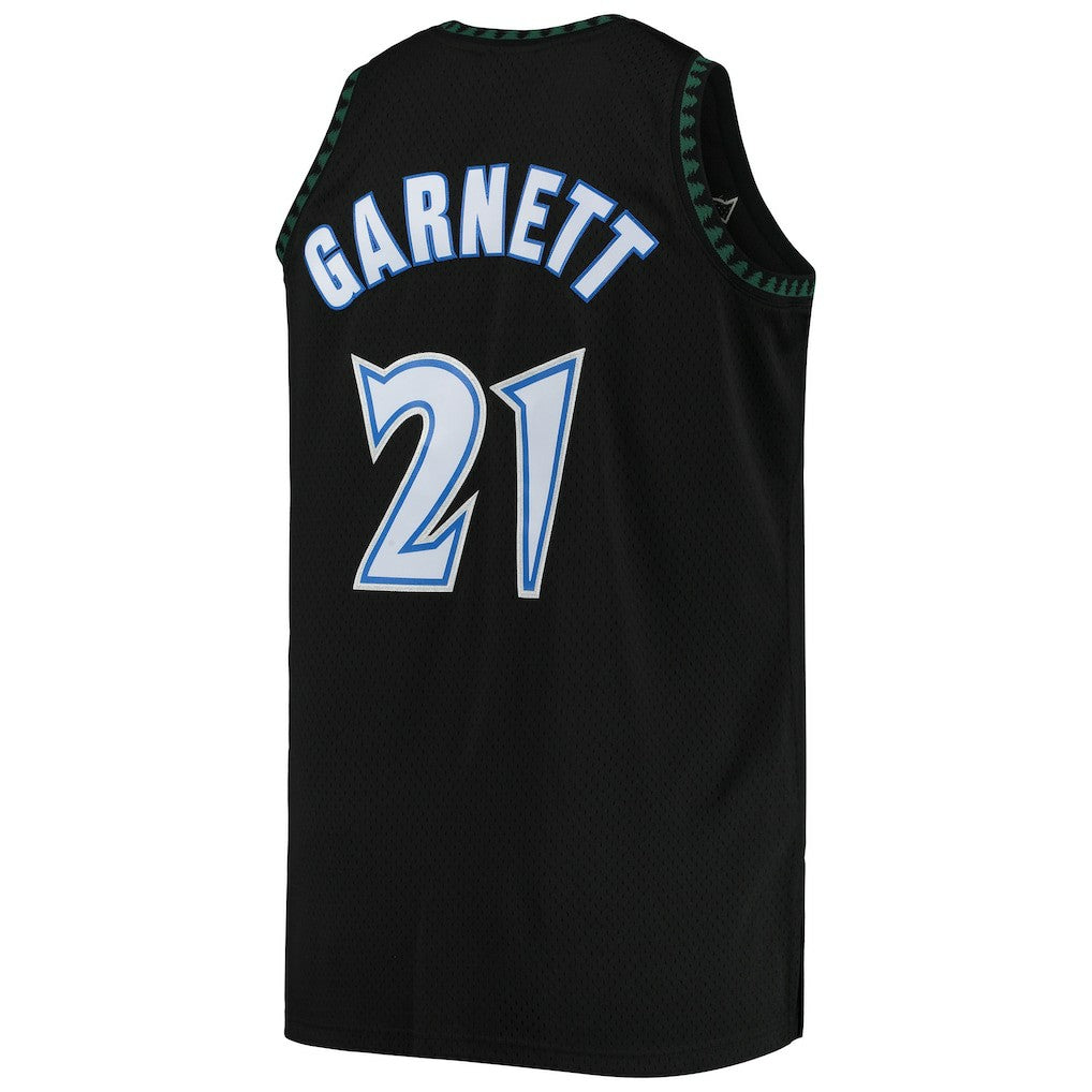 Mitchell & Ness - Kevin Garnett Minnesota Timberwolves 1997/98 Big & Tall Hardwood Classics Swingman Jersey - Black