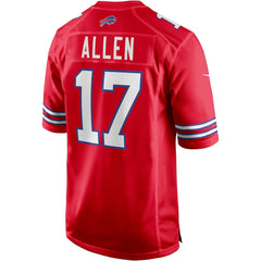 Josh Allen Buffalo Bills Alternate Game Player Jersey Red - Nike