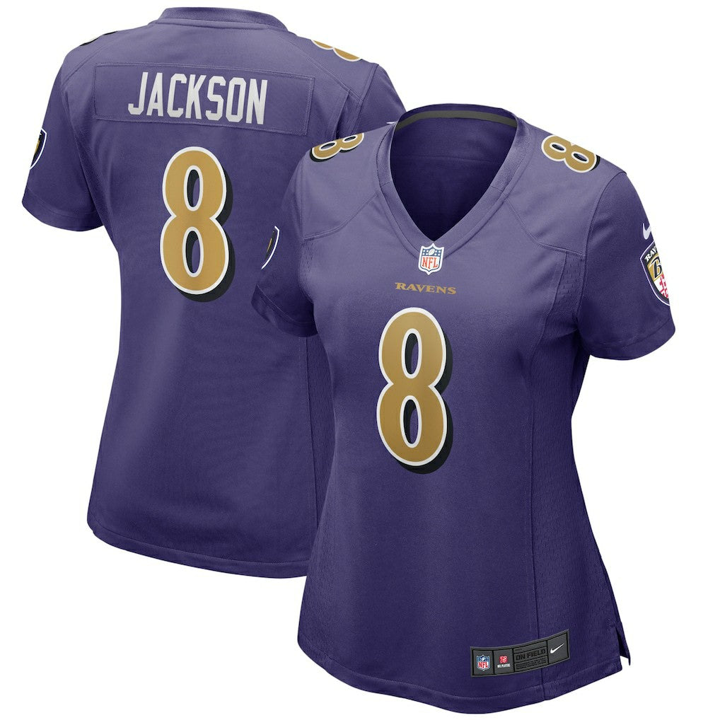 Lamar Jackson Baltimore Ravens Women's Alternate Game Player Jersey Purple - Nike