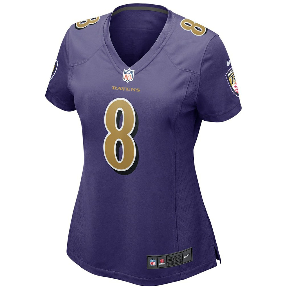 Lamar Jackson Baltimore Ravens Women's Alternate Game Player Jersey Purple - Nike