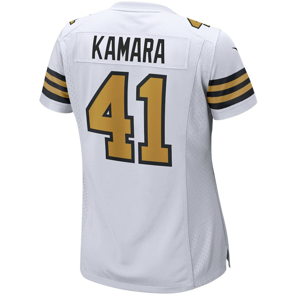 Alvin Kamara New Orleans Saints Women's Alternate Game Player Jersey White - Nike