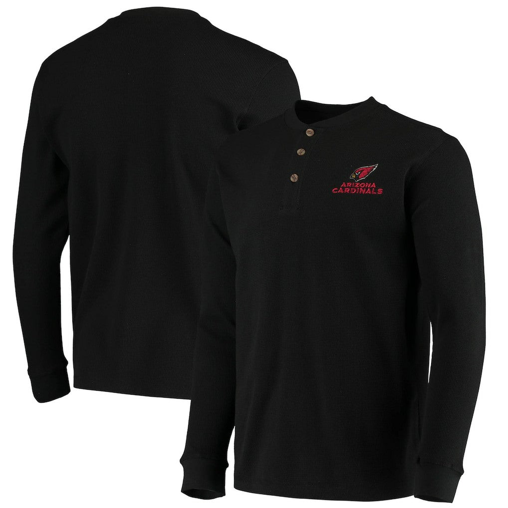 Arizona Cardinals Dunbrooke Logo Maverick Thermal Henley Long Sleeve T-Shirt Black - NFL
