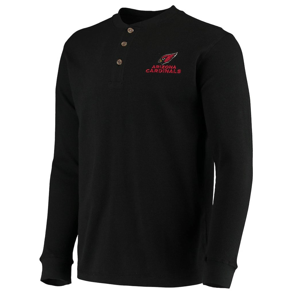 Arizona Cardinals Dunbrooke Logo Maverick Thermal Henley Long Sleeve T-Shirt Black - NFL