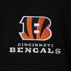 Cincinnati Bengals Dunbrooke Logo Maverick Thermal Henley Long Sleeve T-Shirt Black - NFL