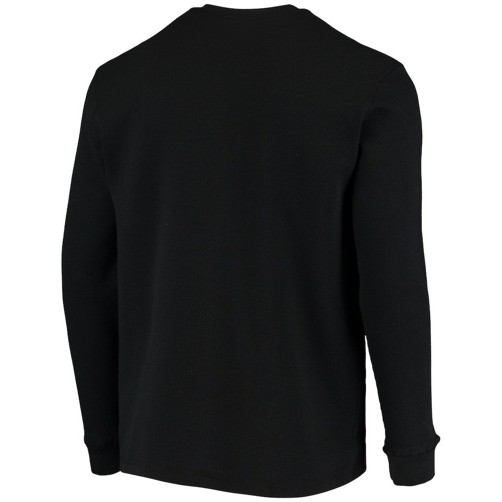 Cincinnati Bengals Dunbrooke Logo Maverick Thermal Henley Long Sleeve T-Shirt Black - NFL