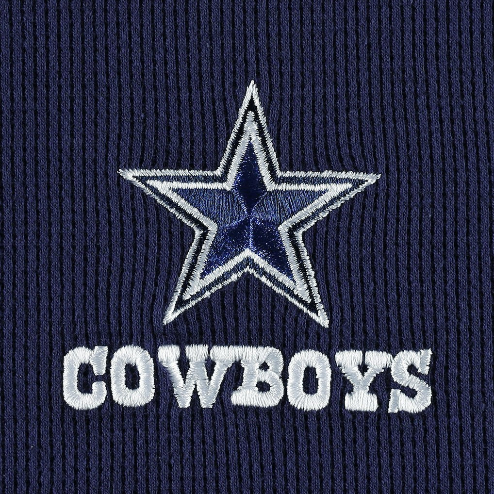 Dallas Cowboys Maverick Thermal Henley Long Sleeve T-Shirt Navy - NFL