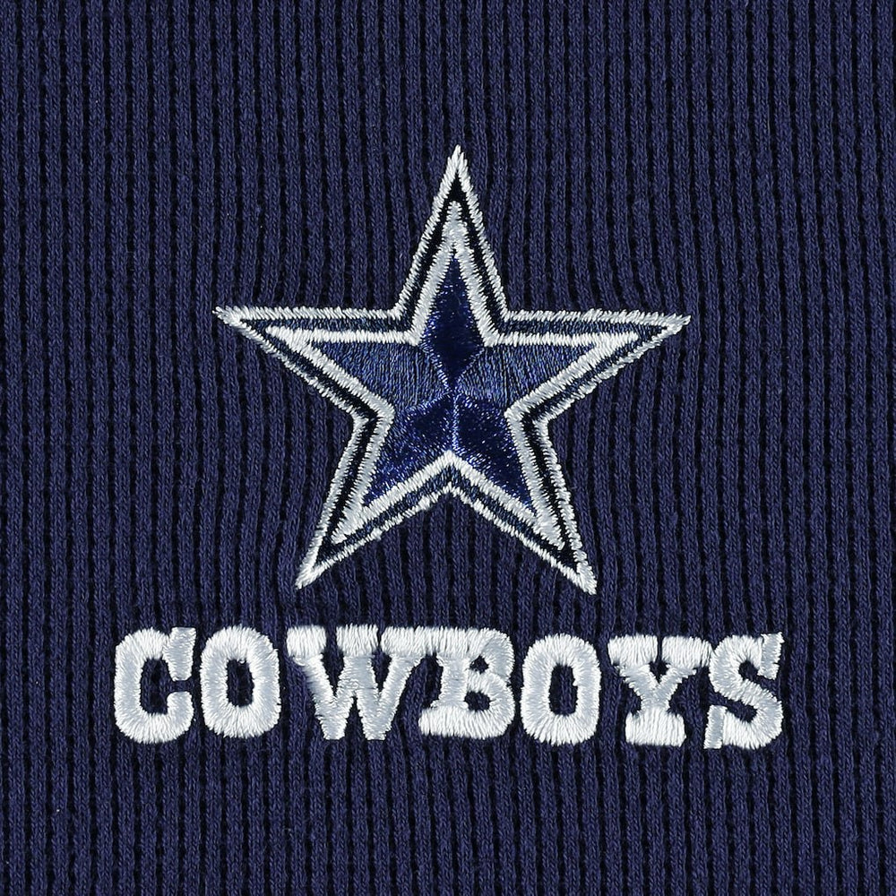 Dallas Cowboys Maverick Thermal Henley Long Sleeve T-Shirt Navy - NFL