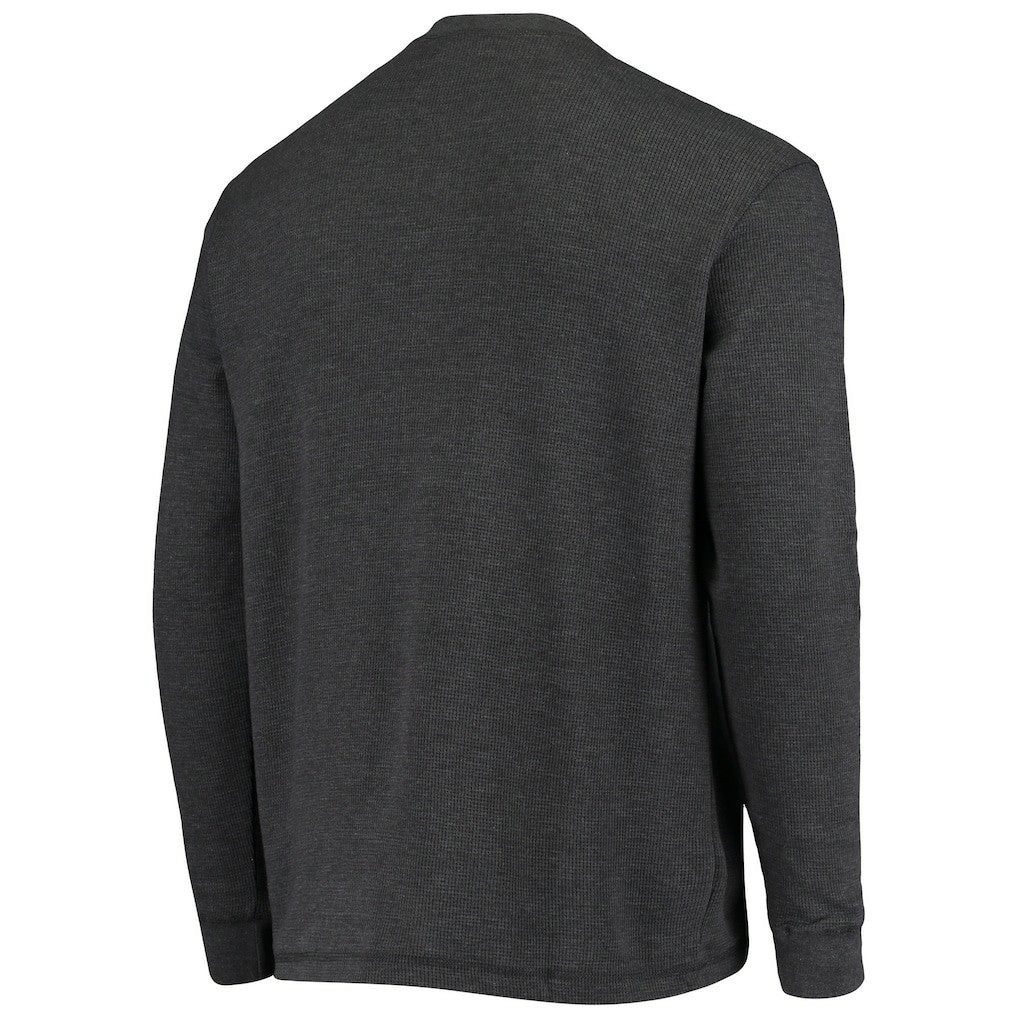 Miami Dolphins Dunbrooke Logo Maverick Thermal Henley Long Sleeve T-Shirt Charcoal - NFL