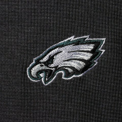 Philadelphia Eagles Dunbrooke Logo Maverick Thermal Henley Long Sleeve T-Shirt Charcoal - NFL