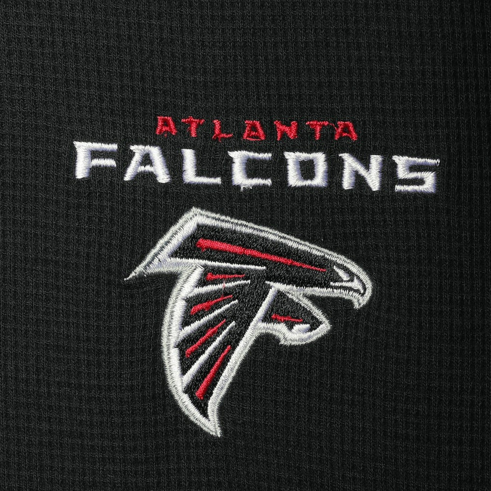 Atlanta Falcons Dunbrooke Logo Maverick Thermal Henley Long Sleeve T-Shirt Black - NFL
