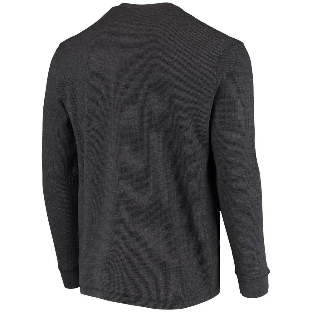 Detroit Lions Dunbrooke Logo Maverick Thermal Henley Long Sleeve T-Shirt Charcoal - NFL