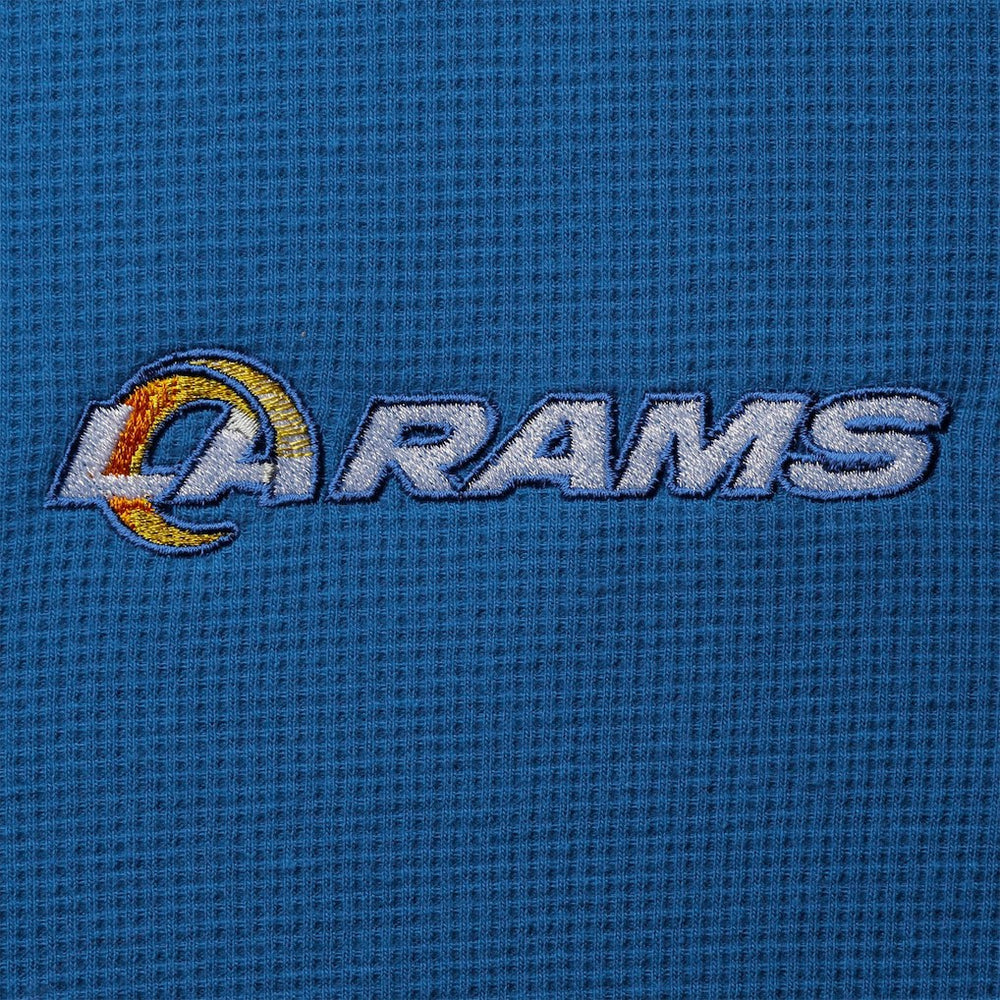 Los Angeles Rams Dunbrooke Logo Maverick Thermal Henley Long Sleeve T-Shirt Royal - NFL