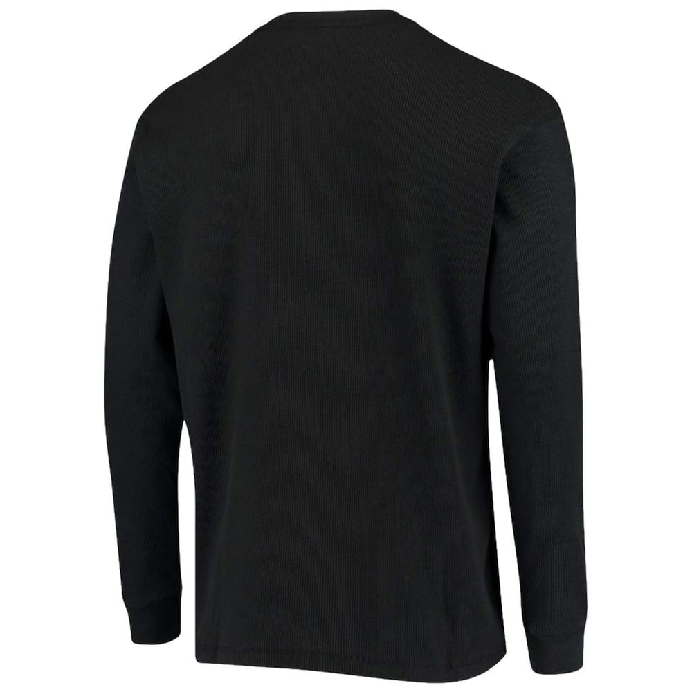 Carolina Panthers Dunbrooke Logo Maverick Thermal Henley Long Sleeve T-Shirt Black - NFL