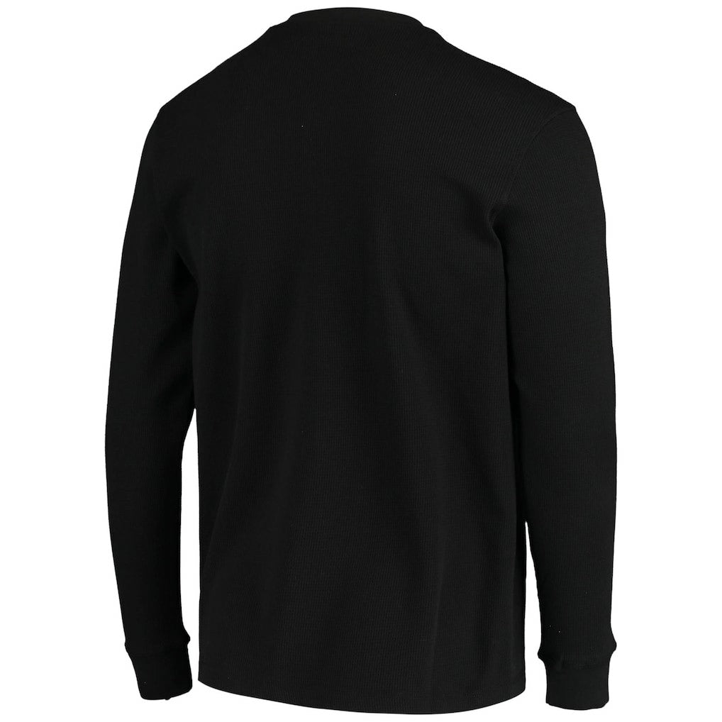 Las Vegas Raiders Dunbrooke Logo Maverick Thermal Henley Long Sleeve T-Shirt Black - NFL