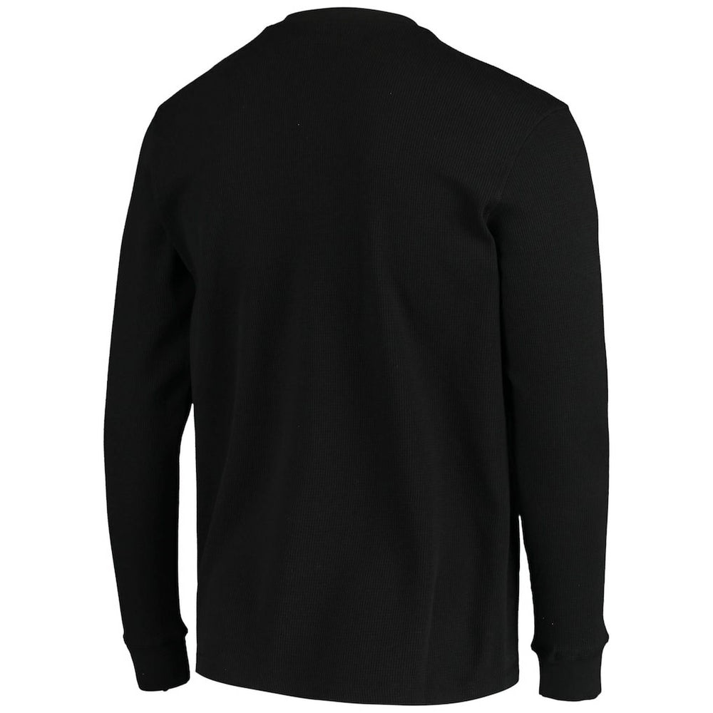 Las Vegas Raiders Dunbrooke Logo Maverick Thermal Henley Long Sleeve T-Shirt Black - NFL