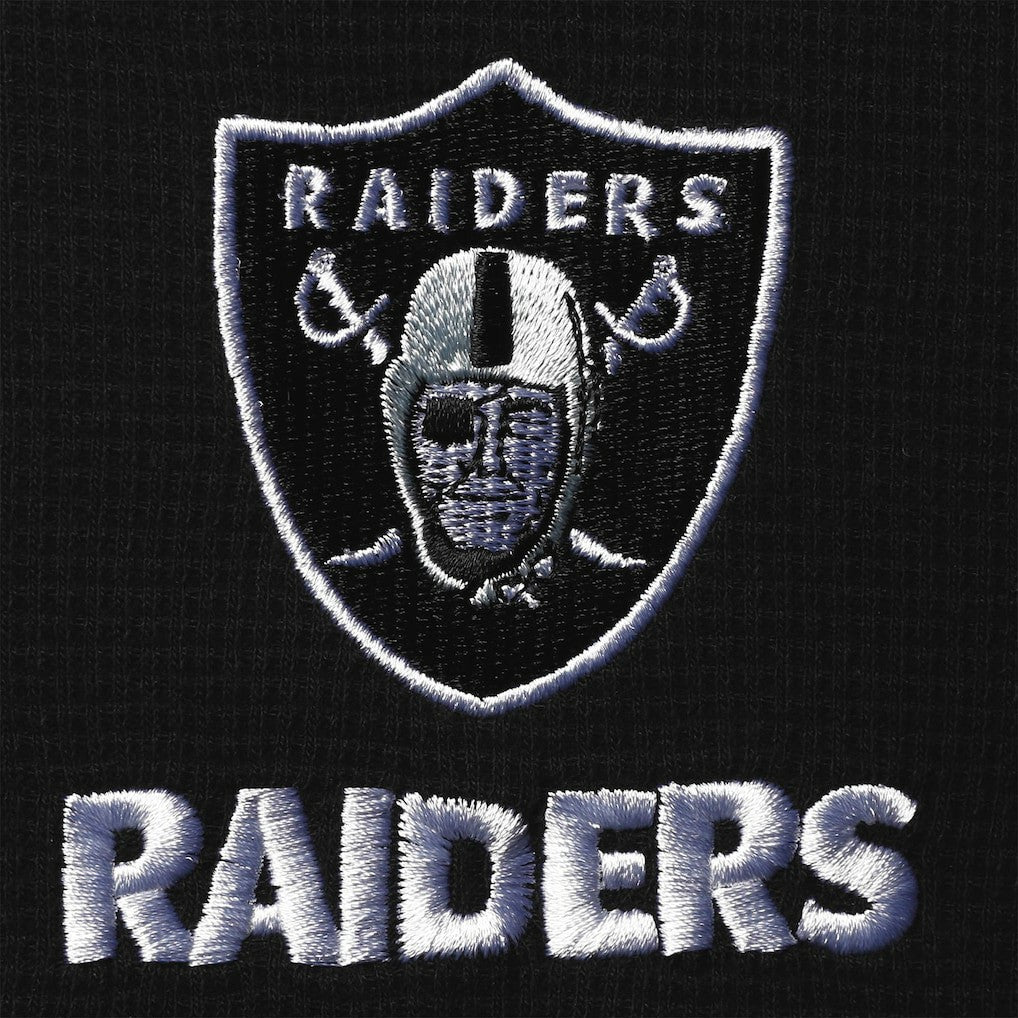 Las Vegas Raiders Dunbrooke Logo Maverick Thermal Henley Long Sleeve T-Shirt Black - NFL