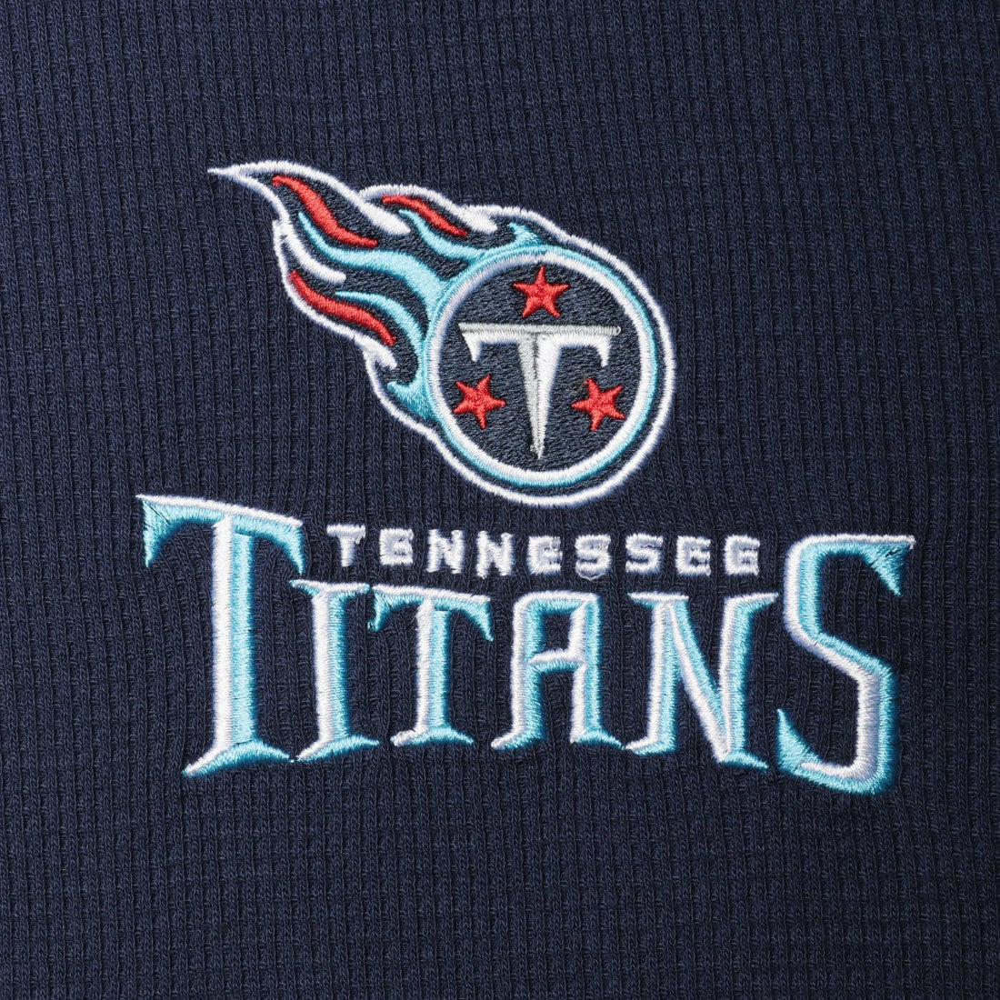 Tennessee Titans Dunbrooke Logo Maverick Thermal Henley Long Sleeve T-Shirt Navy - NFL