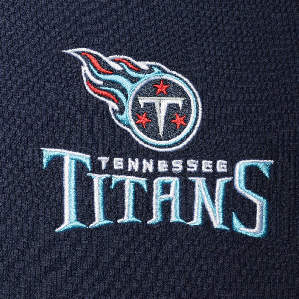Tennessee Titans Dunbrooke Logo Maverick Thermal Henley Long Sleeve T-Shirt Navy - NFL