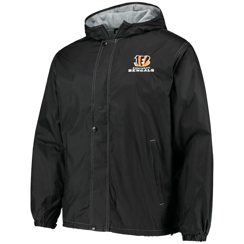 Cincinnati Bengals Dunbrooke Logo Legacy Stadium Full-Zip Jacket- Black - NFL