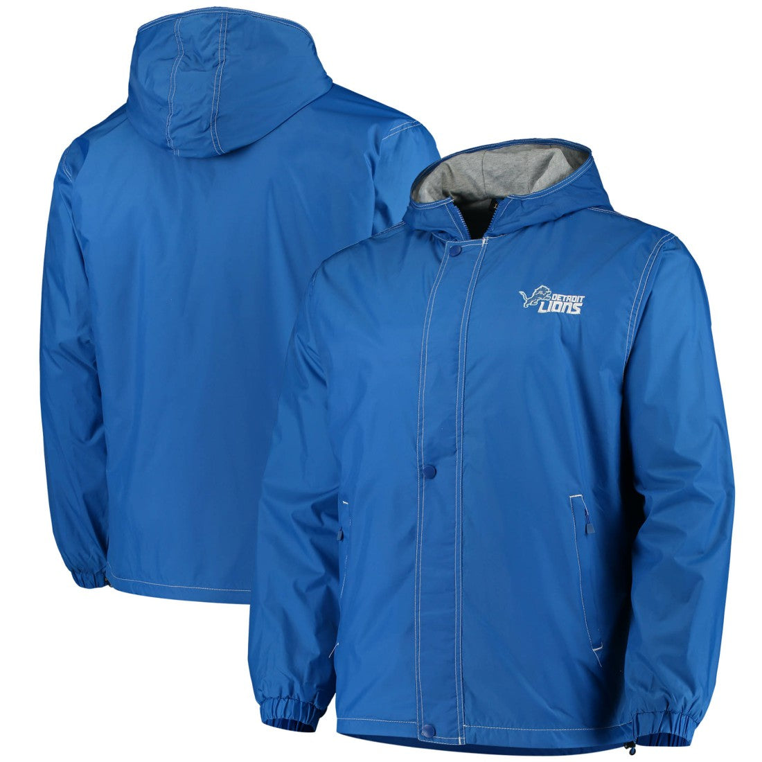 Detroit Lions Dunbrooke Logo Legacy Stadium Full-Zip Jacket- Blue - NFL
