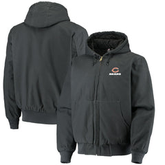Chicago Bears Dunbrooke Dakota Cotton Canvas Hooded Jacket Navy - NFL