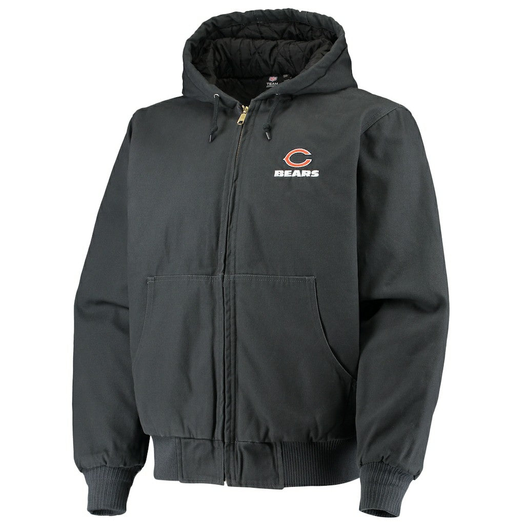 Chicago Bears Dunbrooke Dakota Cotton Canvas Hooded Jacket Navy - NFL