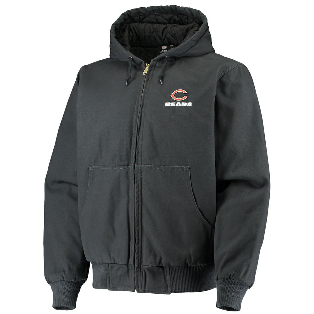 Chicago Bears Dunbrooke Dakota Cotton Canvas Hooded Jacket Navy - NFL