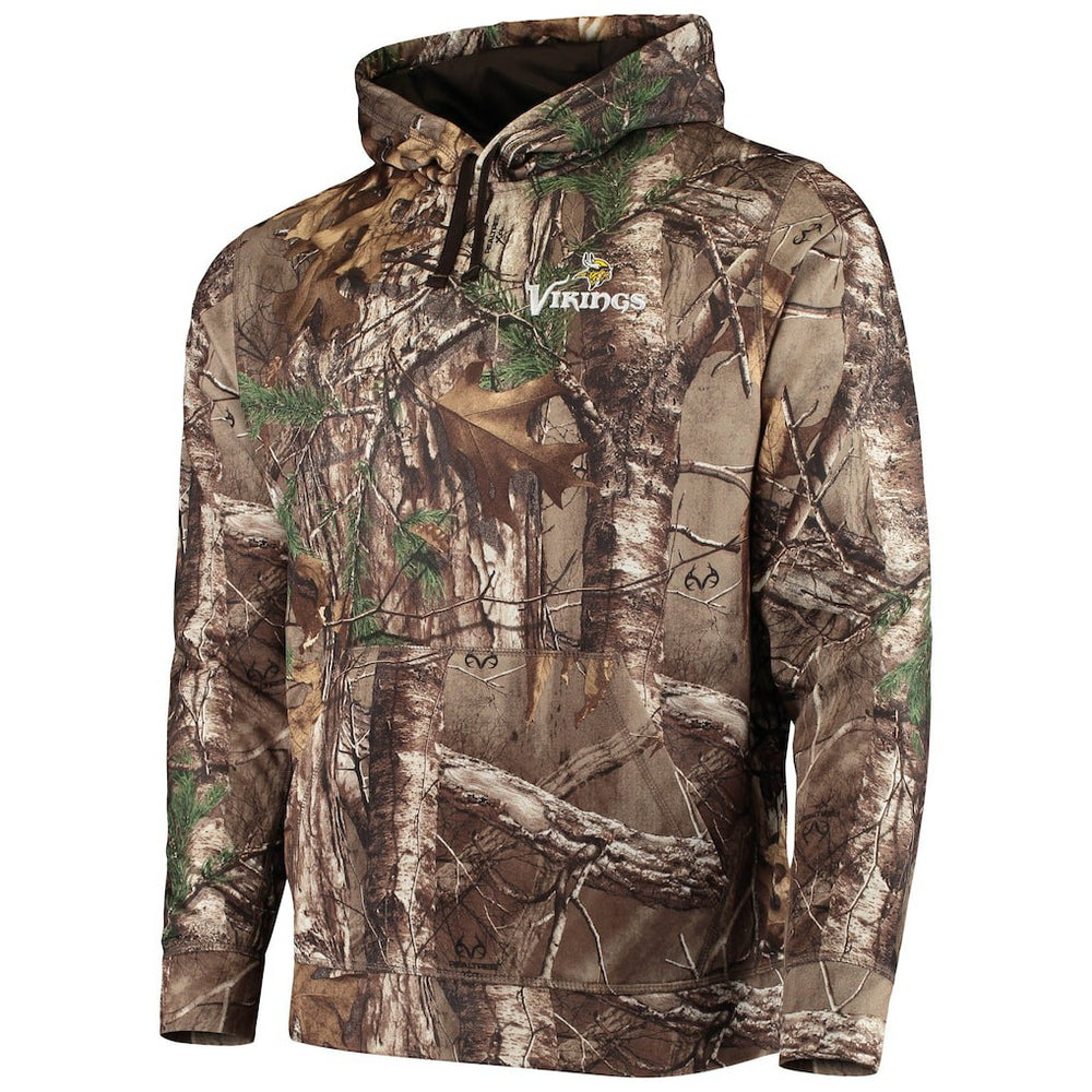 Minnesota Vikings Dunbrooke Circle Champion Tech Fleece Pullover Hoodie Realtree Camo - NFL