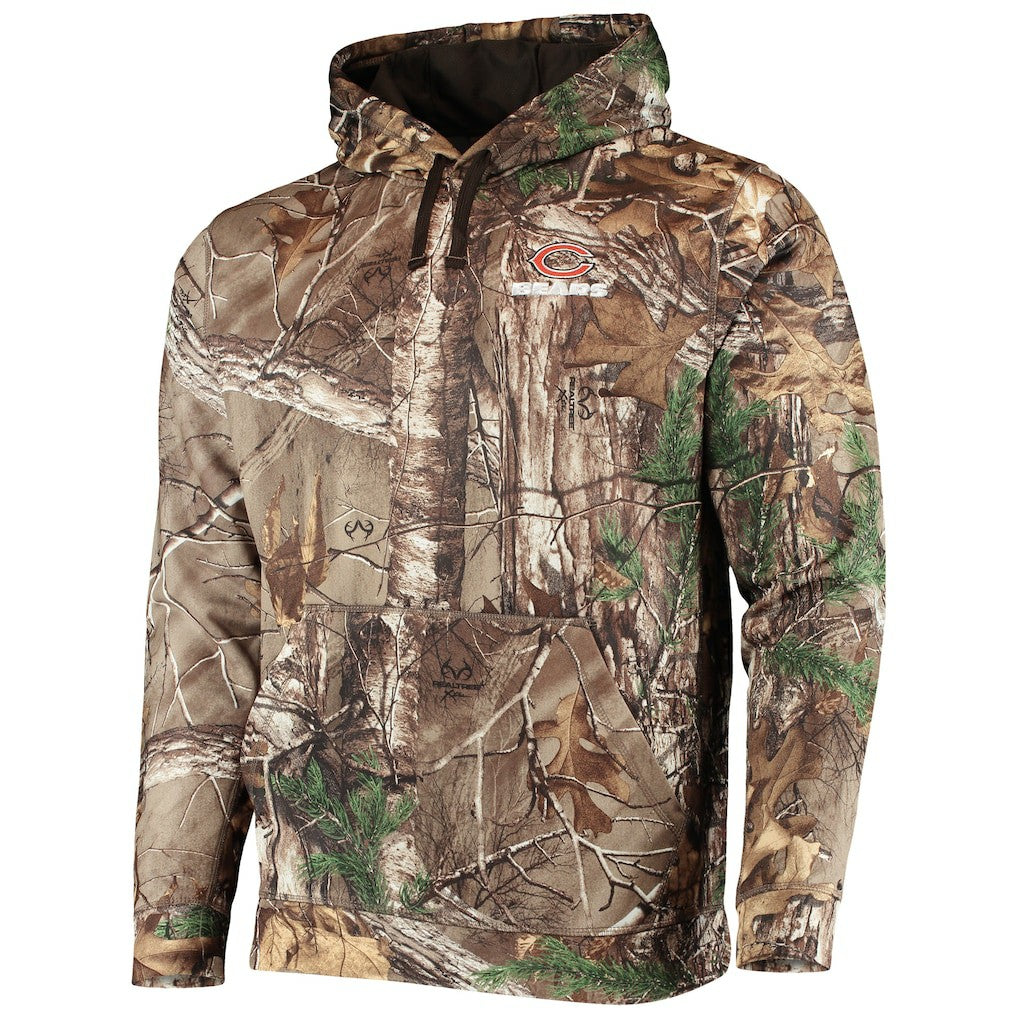 Chicago Bears Dunbrooke Circle Champion Tech Fleece Pullover Hoodie Realtree Camo - NFL