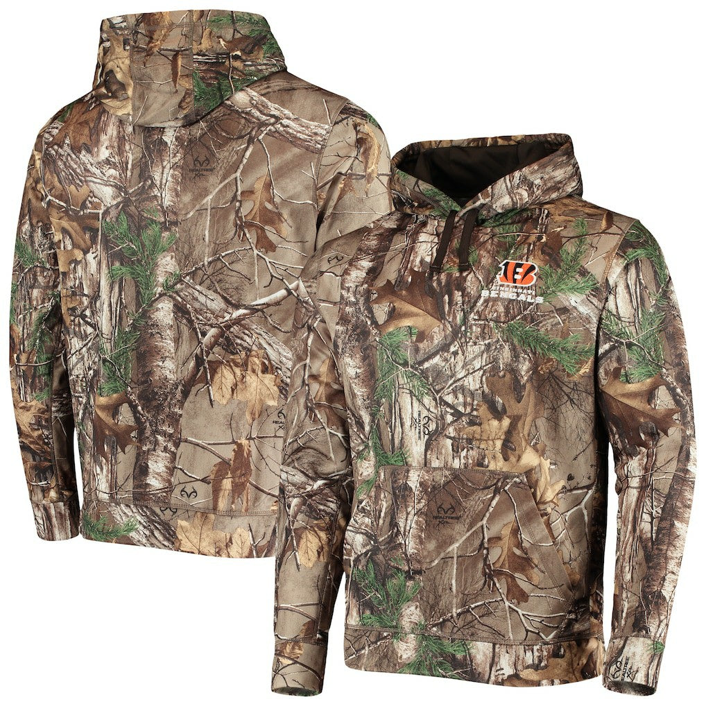 Cincinnati Bengals Dunbrooke Circle Champion Tech Fleece Pullover Hoodie Realtree Camo - NFL