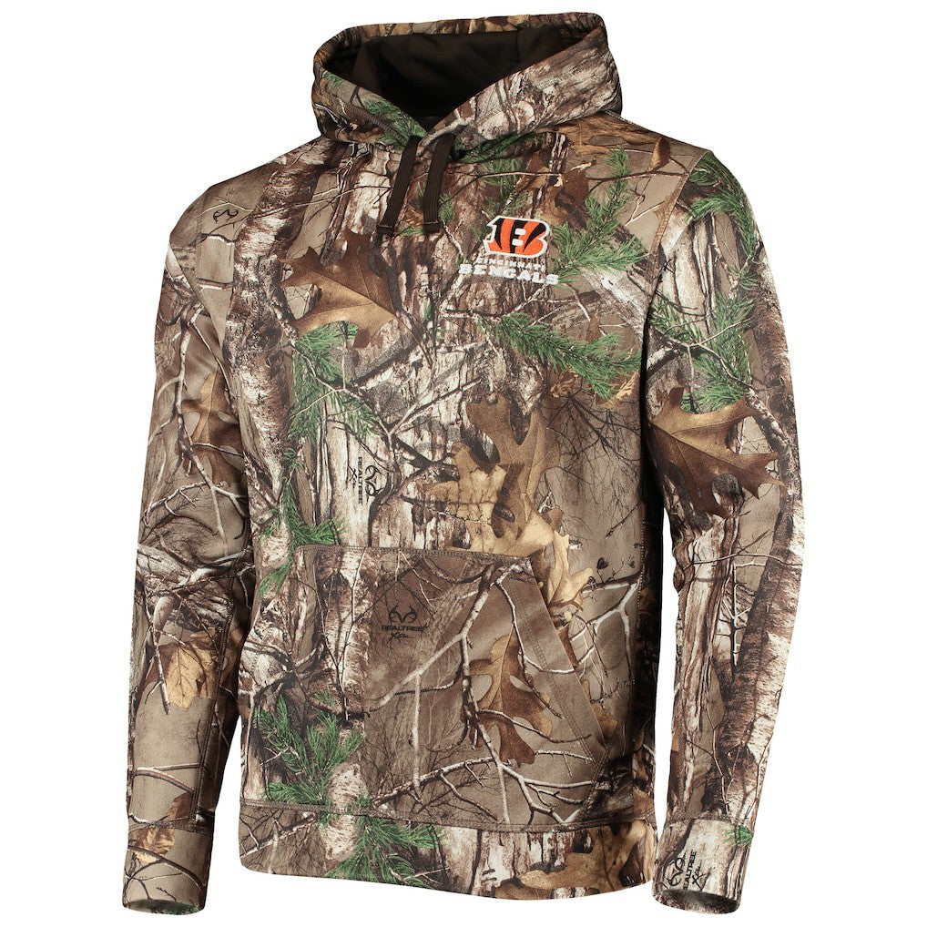 Cincinnati Bengals Dunbrooke Circle Champion Tech Fleece Pullover Hoodie Realtree Camo - NFL