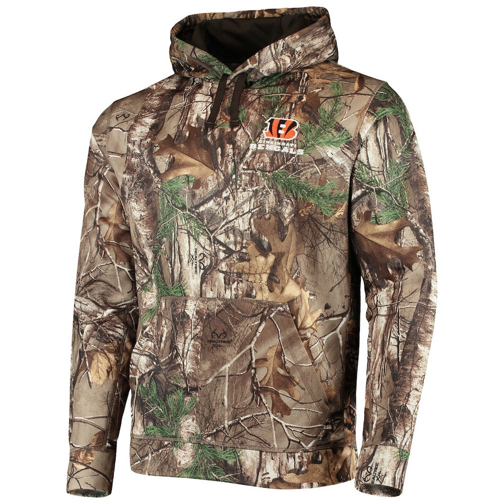 Cincinnati Bengals Dunbrooke Circle Champion Tech Fleece Pullover Hoodie Realtree Camo - NFL