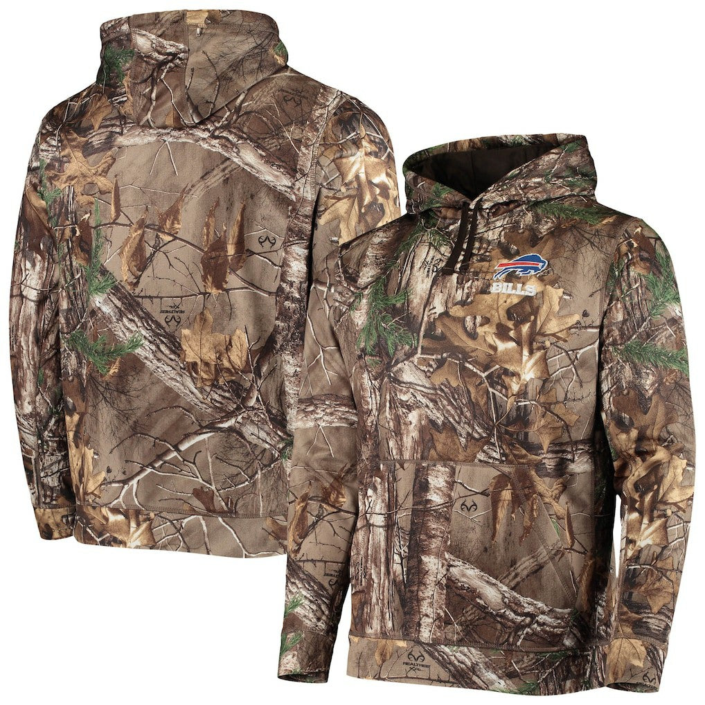 Buffalo Bills Dunbrooke Circle Champion Tech Fleece Pullover Hoodie Realtree Camo - NFL