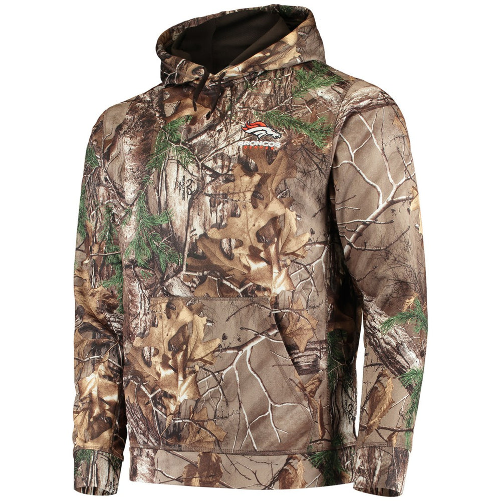 Denver Broncos Dunbrooke Circle Champion Tech Fleece Pullover Hoodie Realtree Camo - NFL