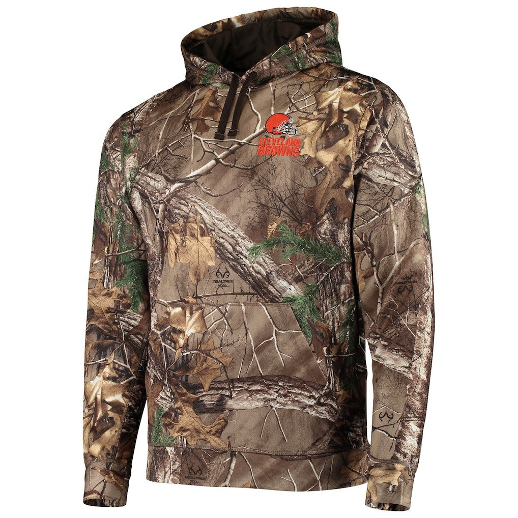 Cleveland Browns Dunbrooke Circle Champion Tech Fleece Pullover Hoodie Realtree Camo - NFL