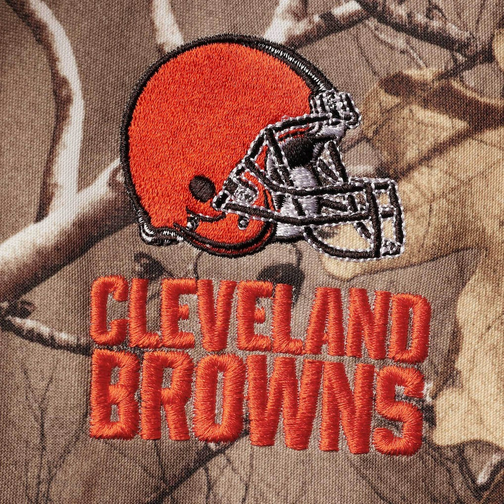 Cleveland Browns Dunbrooke Circle Champion Tech Fleece Pullover Hoodie Realtree Camo - NFL