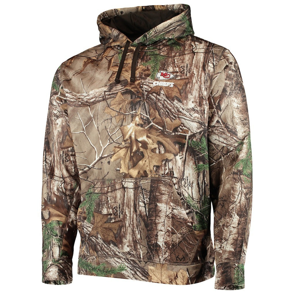 Kansas City Chiefs Dunbrooke Circle Champion Tech Fleece Pullover Hoodie Realtree Camo - NFL