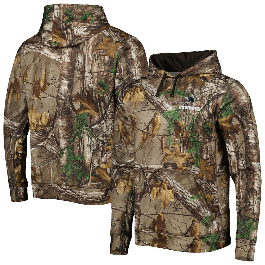 Dallas Cowboys Champion Tech Fleece Pullover Hoodie Realtree Camo - NFL