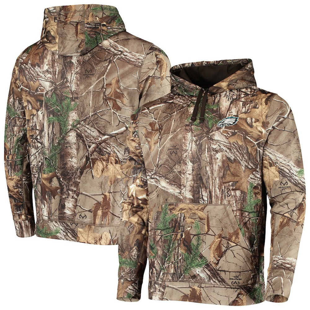 Philadelphia Eagles Dunbrooke Circle Champion Tech Fleece Pullover Hoodie Realtree Camo - NFL